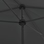 vidaXL Sombrilla de playa gris antracita 200x125 cm vidaXL Sombrilla de playa gris antracita 200x125 cm