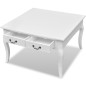vidaXL Mesa de centro clásica con 4 cajones blanca vidaXL Mesa de centro clásica con 4 cajones blanca