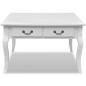 vidaXL Mesa de centro clásica con 4 cajones blanca vidaXL Mesa de centro clásica con 4 cajones blanca