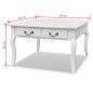 vidaXL Mesa de centro clásica con 4 cajones blanca vidaXL Mesa de centro clásica con 4 cajones blanca