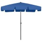 vidaXL Sombrilla de playa azul 200x125 cm vidaXL Sombrilla de playa azul 200x125 cm