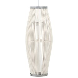 vidaXL Lámpara colgante sauce blanco 40 W 23x55 cm ovalada E27