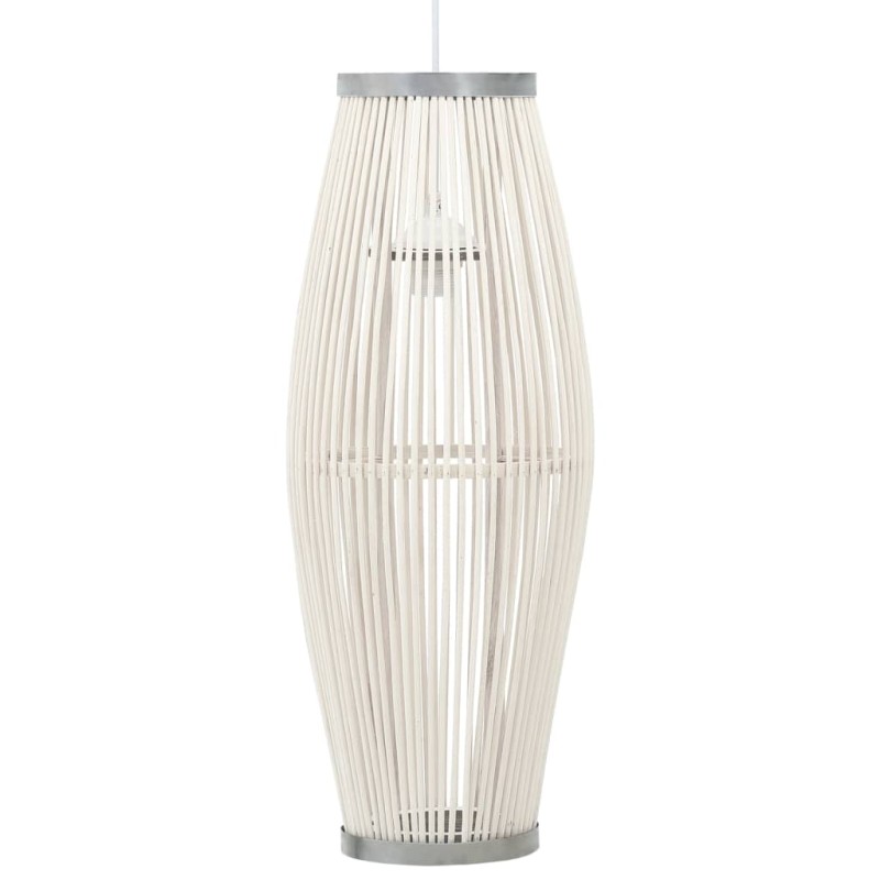 vidaXL Lámpara colgante sauce blanco 40 W 23x55 cm ovalada E27 vidaXL Lámpara colgante sauce blanco 40 W 23x55 cm ovalada E27