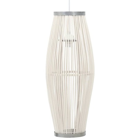 vidaXL Lámpara colgante sauce blanco 40 W 23x55 cm ovalada E27
