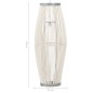 vidaXL Lámpara colgante sauce blanco 40 W 23x55 cm ovalada E27 vidaXL Lámpara colgante sauce blanco 40 W 23x55 cm ovalada E27