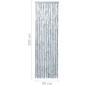 vidaXL Cortina mosquitera de chenilla blanca y gris 90x200 cm vidaXL Cortina mosquitera de chenilla blanca y gris 90x200 cm