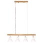 vidaXL Lámpara de techo industrial madera de mango blanco E27 vidaXL Lámpara de techo industrial madera de mango blanco E27