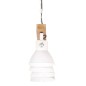 vidaXL Lámpara de techo industrial madera de mango blanco E27 vidaXL Lámpara de techo industrial madera de mango blanco E27