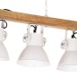 vidaXL Lámpara de techo industrial madera de mango blanco E27 vidaXL Lámpara de techo industrial madera de mango blanco E27