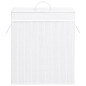 vidaXL Cesto de la ropa sucia de bambú 2 secciones blanco 100 l