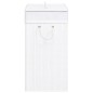 vidaXL Cesto de la ropa sucia de bambú 2 secciones blanco 100 l