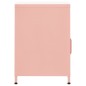 vidaXL Mesita de noche acero rosa 35x35x51 cm vidaXL Mesita de noche acero rosa 35x35x51 cm