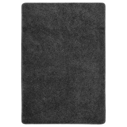vidaXL Alfombra peluda antideslizante gris oscuro 120x170 cm