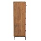 vidaXL Cómoda de madera maciza de pino 42x35x110 cm vidaXL Cómoda de madera maciza de pino 42x35x110 cm
