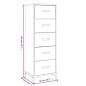 vidaXL Cómoda de madera maciza de pino 42x35x110 cm vidaXL Cómoda de madera maciza de pino 42x35x110 cm