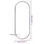 vidaXL Espejo de pared vidrio ovalado 35x80 cm vidaXL Espejo de pared vidrio ovalado 35x80 cm