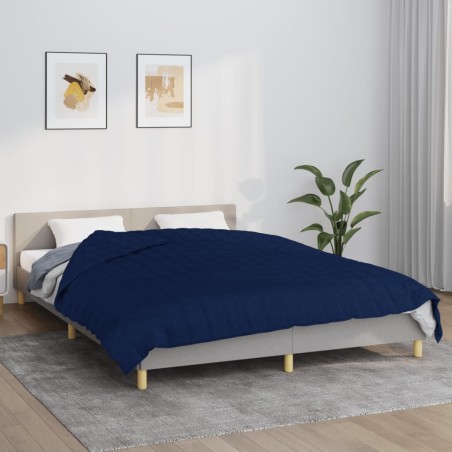 vidaXL Manta con peso tela azul 200x225 cm 9 kg