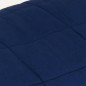 vidaXL Manta con peso tela azul 220x235 cm 11 kg