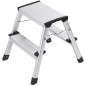 Hailo Escalera plegable L90 Step-ke 2x2 peldaños 40 cm 4442-701 Hailo Escalera plegable L90 Step-ke 2x2 peldaños 40 cm 4442-701