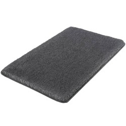 Kleine Wolke Alfombra para baño Relax gris antracita 60x100 cm