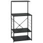 vidaXL Armario para microondas madera ingeniería negro 60x39,6x123 cm vidaXL Armario para microondas madera ingeniería negro 60x39,6x123 cm