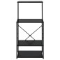 vidaXL Armario para microondas madera ingeniería negro 60x39,6x123 cm vidaXL Armario para microondas madera ingeniería negro 60x39,6x123 cm