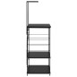 vidaXL Armario para microondas madera ingeniería negro 60x39,6x123 cm vidaXL Armario para microondas madera ingeniería negro 60x39,6x123 cm