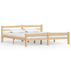vidaXL Estructura de cama de madera maciza de pino 180x200 cm