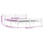vidaXL Estructura de cama de madera maciza de pino 180x200 cm vidaXL Estructura de cama de madera maciza de pino 180x200 cm