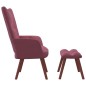 vidaXL Sillón de relax con taburete terciopelo rosa vidaXL Sillón de relax con taburete terciopelo rosa