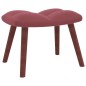 vidaXL Sillón de relax con taburete terciopelo rosa vidaXL Sillón de relax con taburete terciopelo rosa