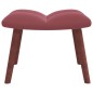 vidaXL Sillón de relax con taburete terciopelo rosa vidaXL Sillón de relax con taburete terciopelo rosa