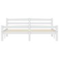 vidaXL Estructura de cama de madera maciza de pino blanca 160x200 cm vidaXL Estructura de cama de madera maciza de pino blanca 160x200 cm