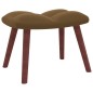 vidaXL Sillón de relax con taburete terciopelo marrón vidaXL Sillón de relax con taburete terciopelo marrón