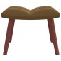 vidaXL Sillón de relax con taburete terciopelo marrón vidaXL Sillón de relax con taburete terciopelo marrón