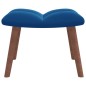 vidaXL Sillón de relax con taburete terciopelo azul vidaXL Sillón de relax con taburete terciopelo azul