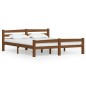 vidaXL Estructura de cama madera maciza pino marrón miel 160x200 cm vidaXL Estructura de cama madera maciza pino marrón miel 160x200 cm