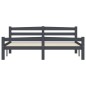 vidaXL Estructura de cama madera maciza pino gris oscuro 160x200 cm vidaXL Estructura de cama madera maciza pino gris oscuro 160x200 cm