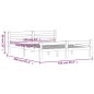 vidaXL Estructura de cama madera maciza pino gris oscuro 160x200 cm vidaXL Estructura de cama madera maciza pino gris oscuro 160x200 cm