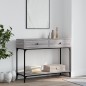 vidaXL Mesa consola madera de ingeniería gris Sonoma 100x34,5x75 cm vidaXL Mesa consola madera de ingeniería gris Sonoma 100x34,5x75 cm