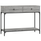 vidaXL Mesa consola madera de ingeniería gris Sonoma 100x34,5x75 cm vidaXL Mesa consola madera de ingeniería gris Sonoma 100x34,5x75 cm