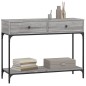 vidaXL Mesa consola madera de ingeniería gris Sonoma 100x34,5x75 cm vidaXL Mesa consola madera de ingeniería gris Sonoma 100x34,5x75 cm