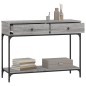 vidaXL Mesa consola madera de ingeniería gris Sonoma 100x34,5x75 cm vidaXL Mesa consola madera de ingeniería gris Sonoma 100x34,5x75 cm