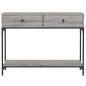 vidaXL Mesa consola madera de ingeniería gris Sonoma 100x34,5x75 cm vidaXL Mesa consola madera de ingeniería gris Sonoma 100x34,5x75 cm
