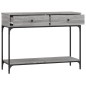 vidaXL Mesa consola madera de ingeniería gris Sonoma 100x34,5x75 cm vidaXL Mesa consola madera de ingeniería gris Sonoma 100x34,5x75 cm