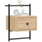 vidaXL Mesitas de noche de pared 2 uds roble Sonoma 35x30x51 cm vidaXL Mesitas de noche de pared 2 uds roble Sonoma 35x30x51 cm