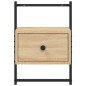 vidaXL Mesitas de noche de pared 2 uds roble Sonoma 35x30x51 cm vidaXL Mesitas de noche de pared 2 uds roble Sonoma 35x30x51 cm