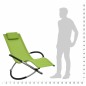 vidaXL Tumbona para niños acero verde vidaXL Tumbona para niños acero verde