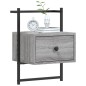vidaXL Mesitas de noche de pared 2 unidades gris Sonoma 35x30x51 cm vidaXL Mesitas de noche de pared 2 unidades gris Sonoma 35x30x51 cm