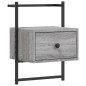 vidaXL Mesitas de noche de pared 2 unidades gris Sonoma 35x30x51 cm vidaXL Mesitas de noche de pared 2 unidades gris Sonoma 35x30x51 cm